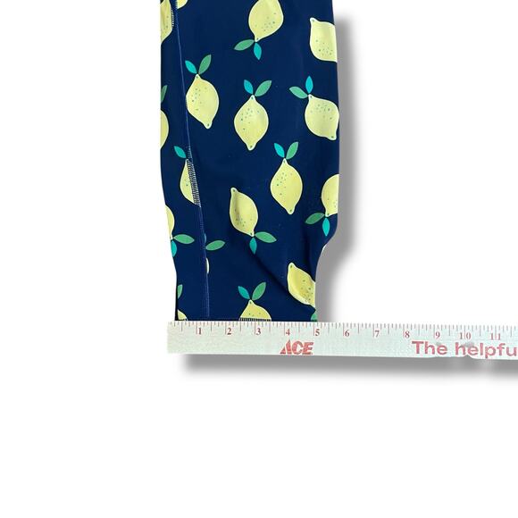 Hanna Andersson Lemon Print One-Piece Rashguard Swimsuit 3T Unisex UPF 50+ - Picture 7 of 10